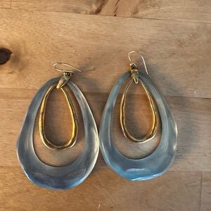 Alexis Bittar light blue lucite earrings